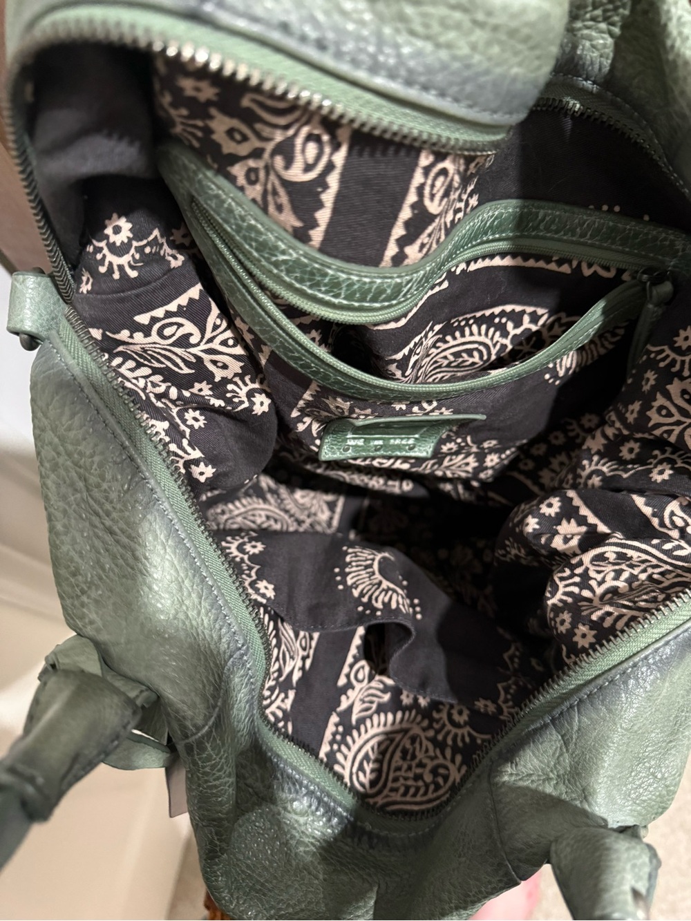 We the Free free people full size Emerson bag in secret sage read description - Picture 2 of 8